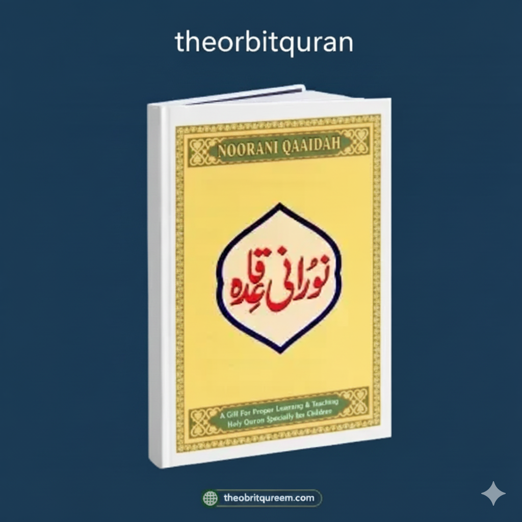 Noorani Qaida book cover for online Quran learning course at theorbitquran