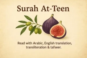 Surah At-Tin (Surah Teen) Meaning, Benefits and English Translation